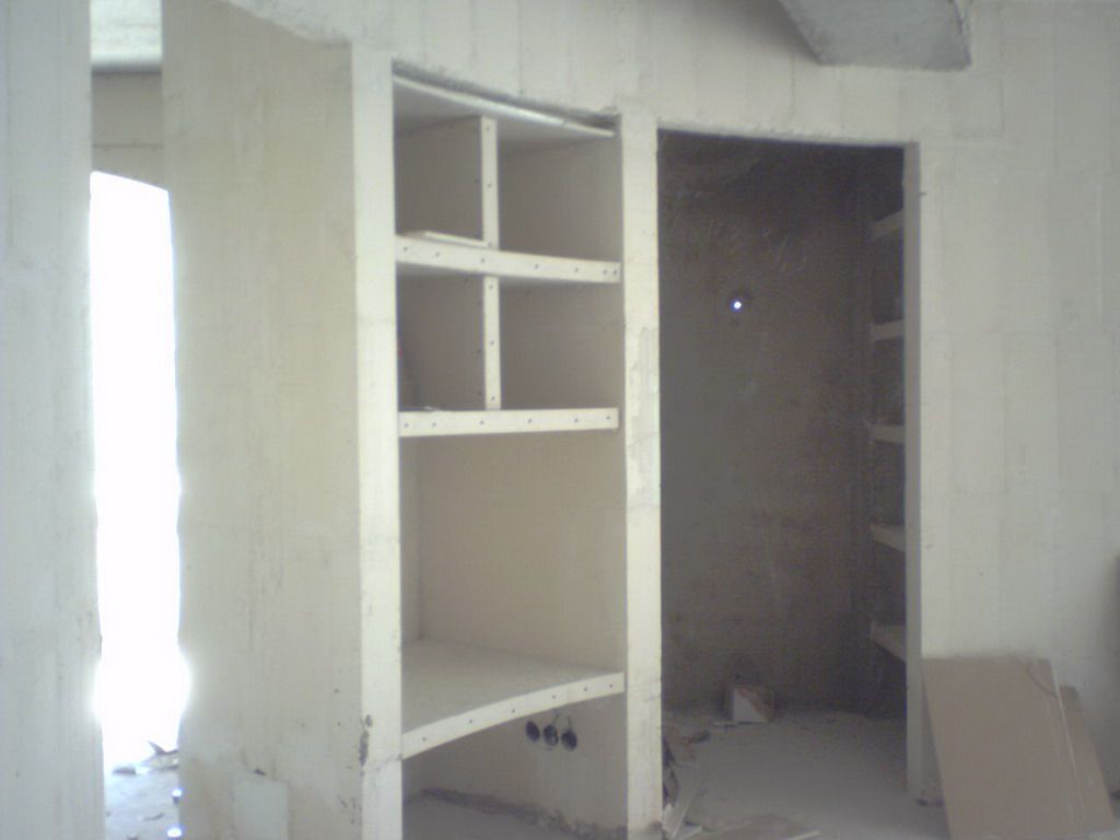 Ниша из гипсокартона под телевизор